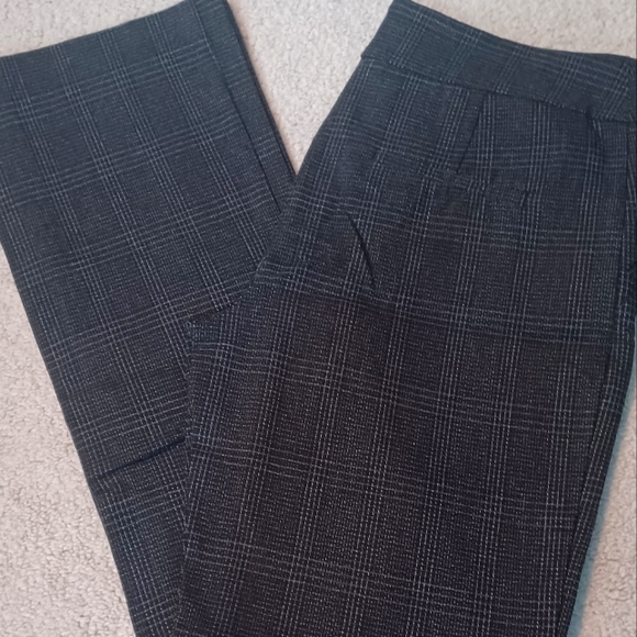 Plaid pull-on straight leg pants - Picture 2 of 6